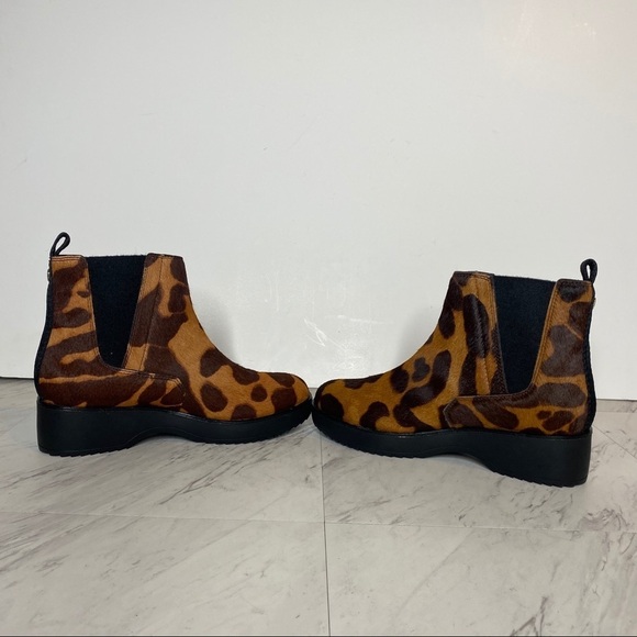 New! Louise et Cie Zareb Leopard Print Platform Bootie 7 1/2 - Picture 5 of 13